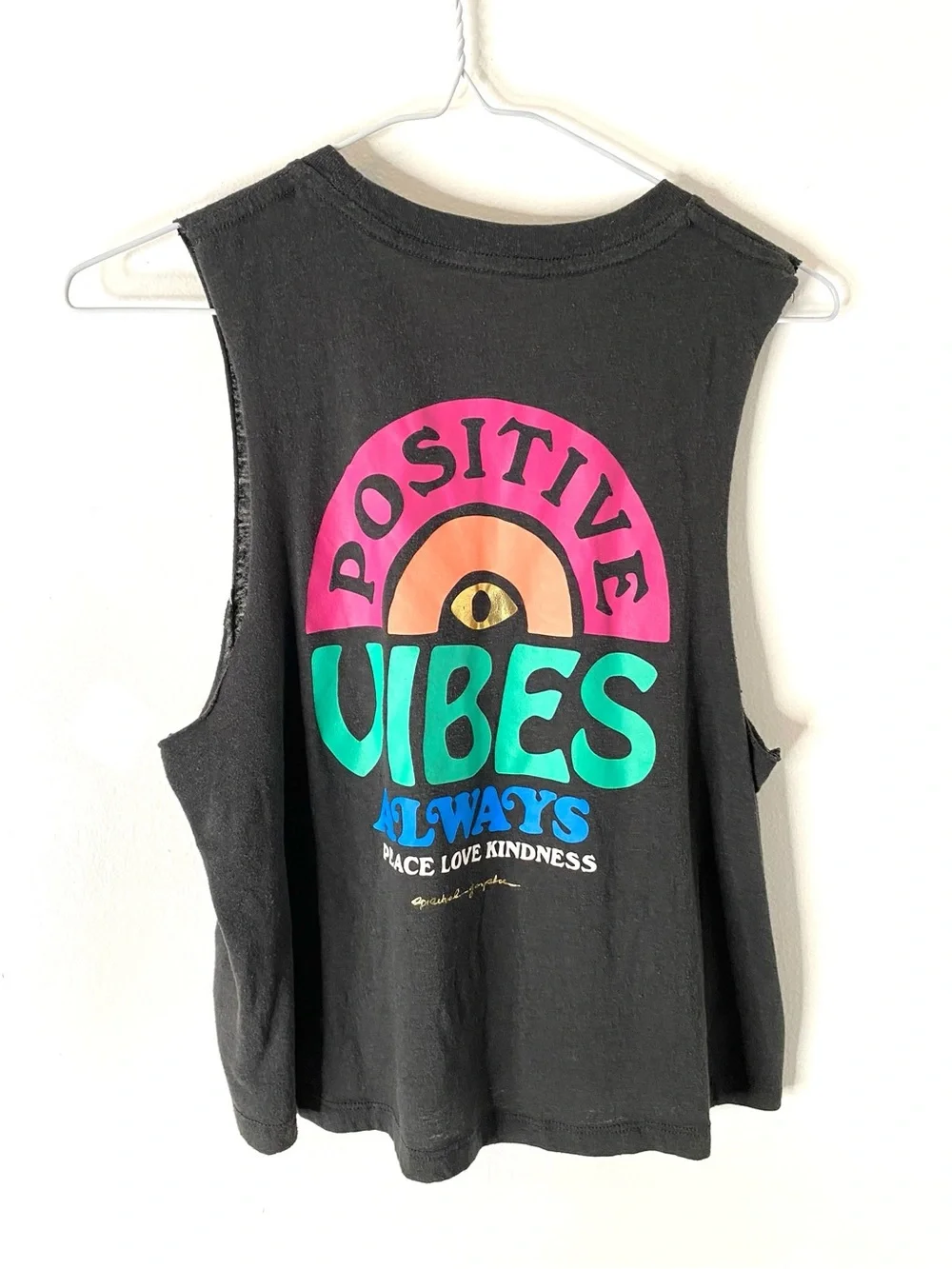 Spiritual Gangster Peace Love Kindness Muscle Tank Positive Vibes Graphic - Picture 2 of 8